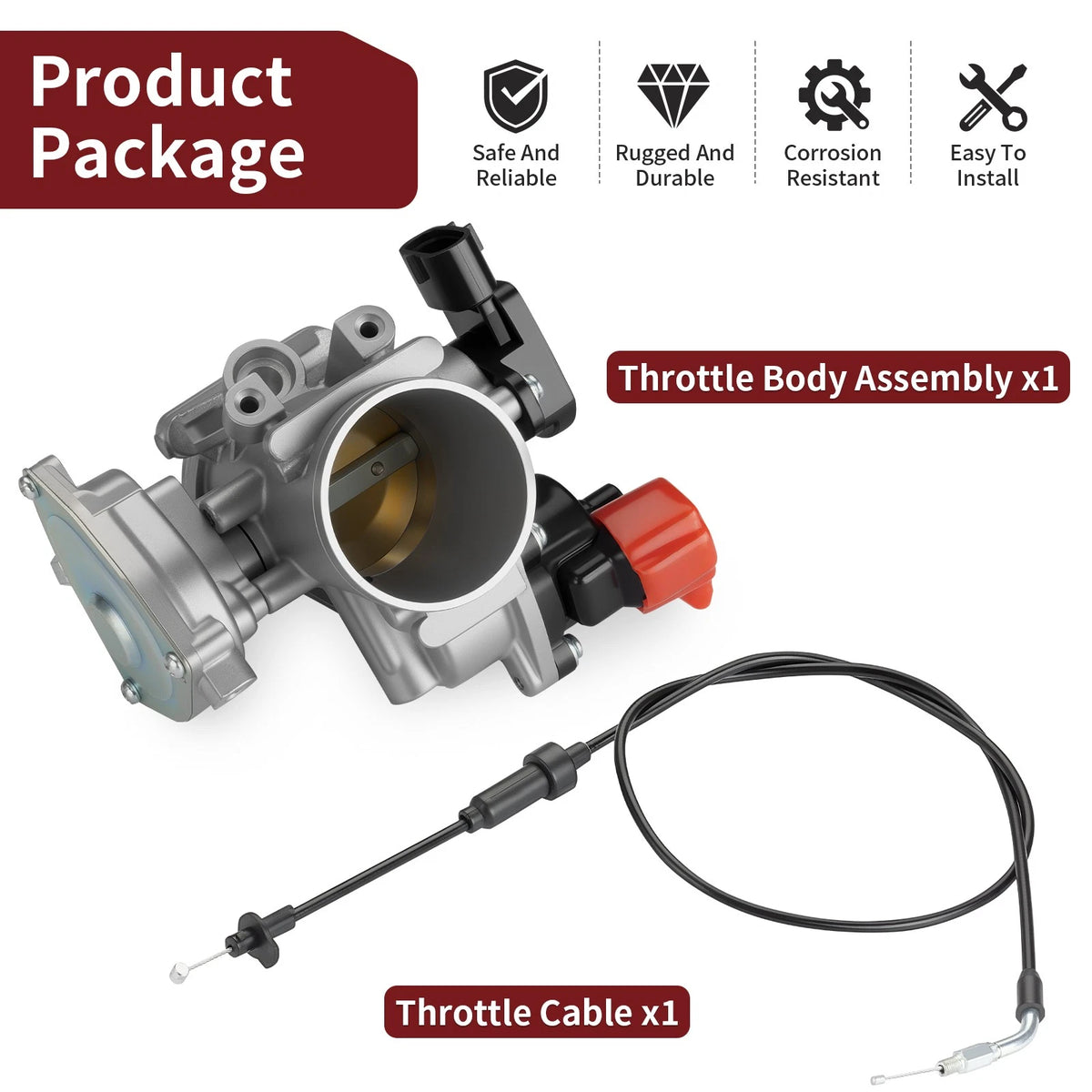 Throttle Body Assembly With Cable for Polaris Sportsman XP 550 (2009–2010)