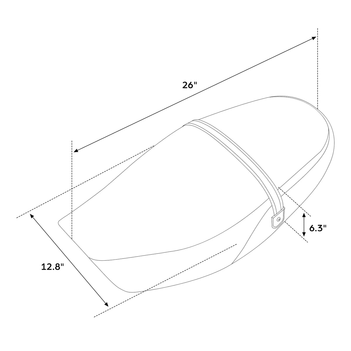 Black Rider Passenger Seat for Kawasaki Z900RS (2018-2023)