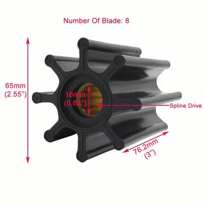 Impeller for Volvo Penta D6 Diesel Raw Sea Water Pump (2004-2023)