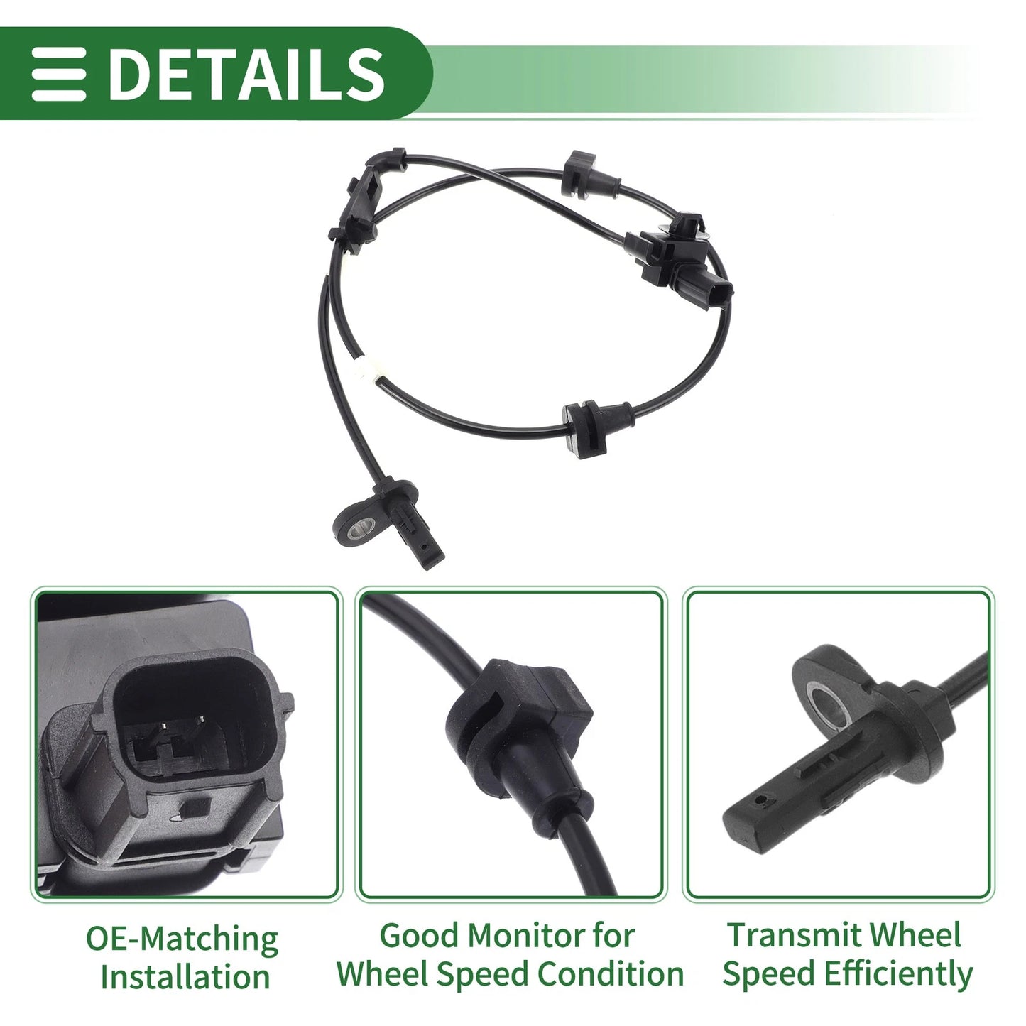 ABS Wheel Speed Sensor for Honda Civic (2016-2020) 1 x Left Front