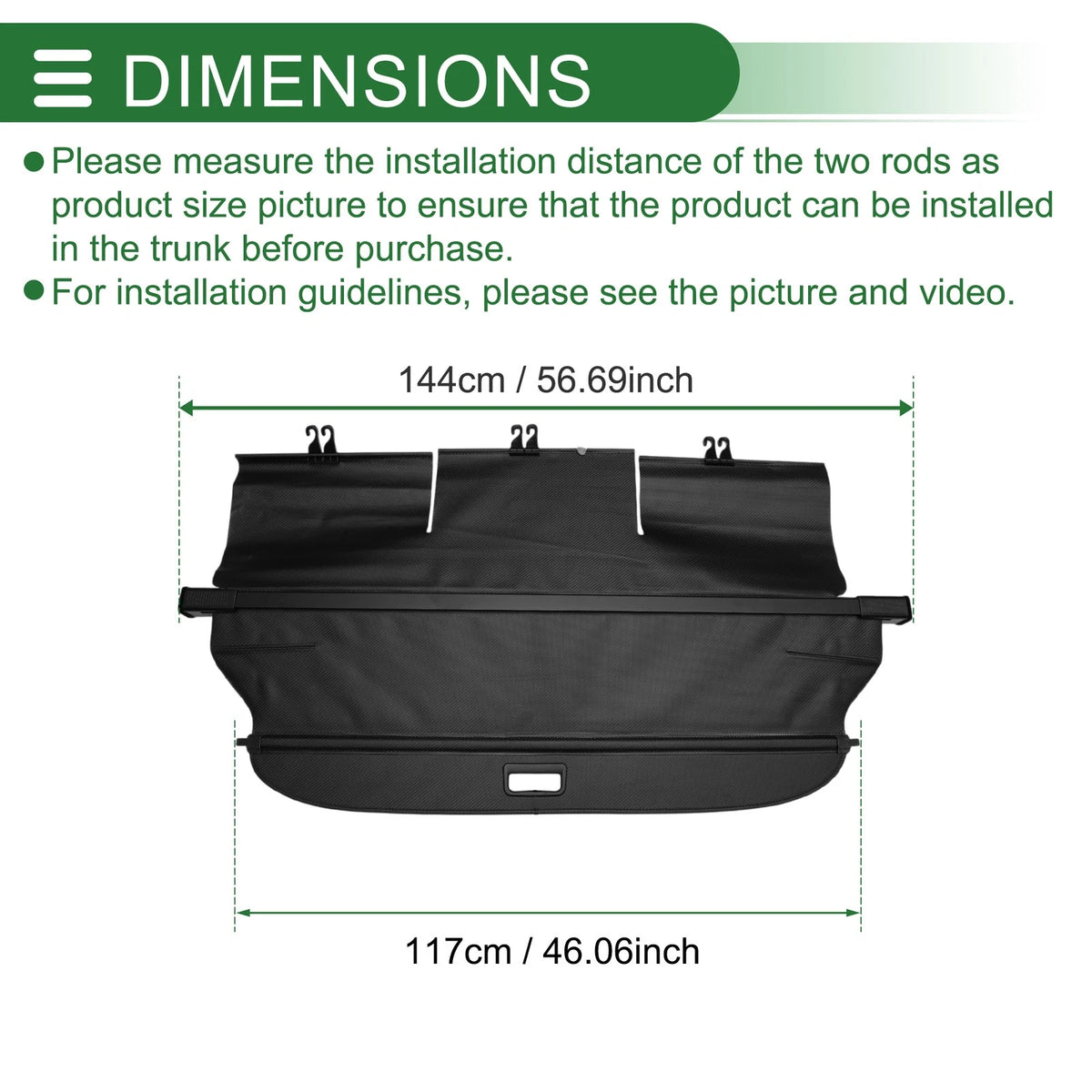 Retractable Cargo Cover for Toyota Verso (2009-2018) Aluminum Alloy