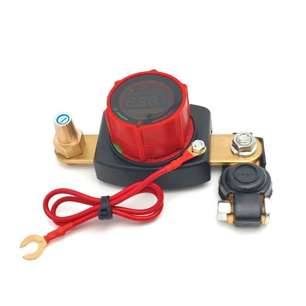 Battery Disconnect Switch with Voltmeter for RV/Boat/Car/ATV