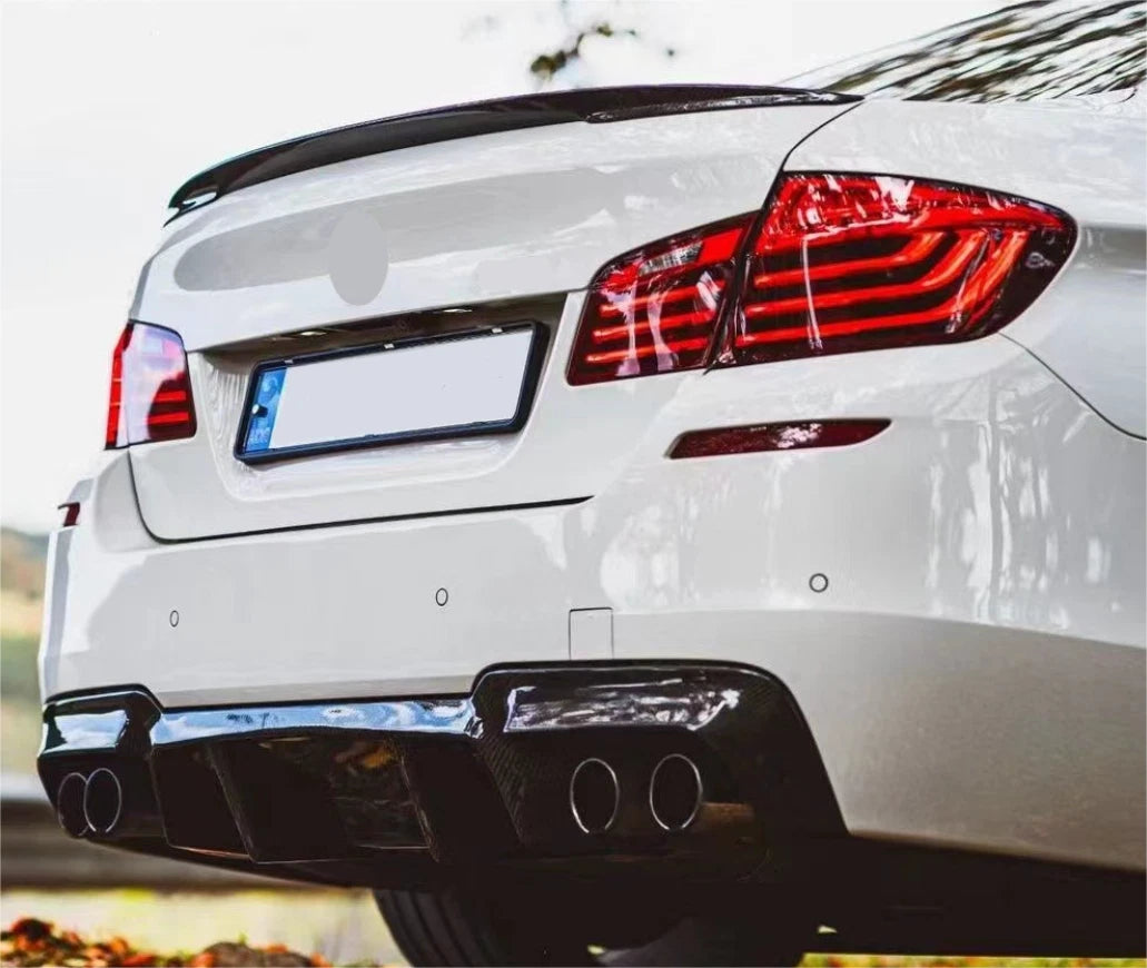 Rear P Style Spoiler Wing Carbon Fiber for BMW 5 Series F10 F18 (2011-2017)