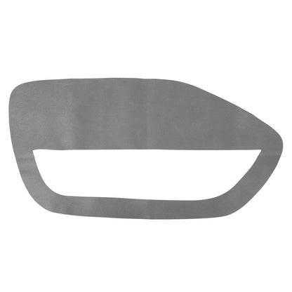 Gray Microfiber Leather Door Panel Insert Covers for Ford Mustang