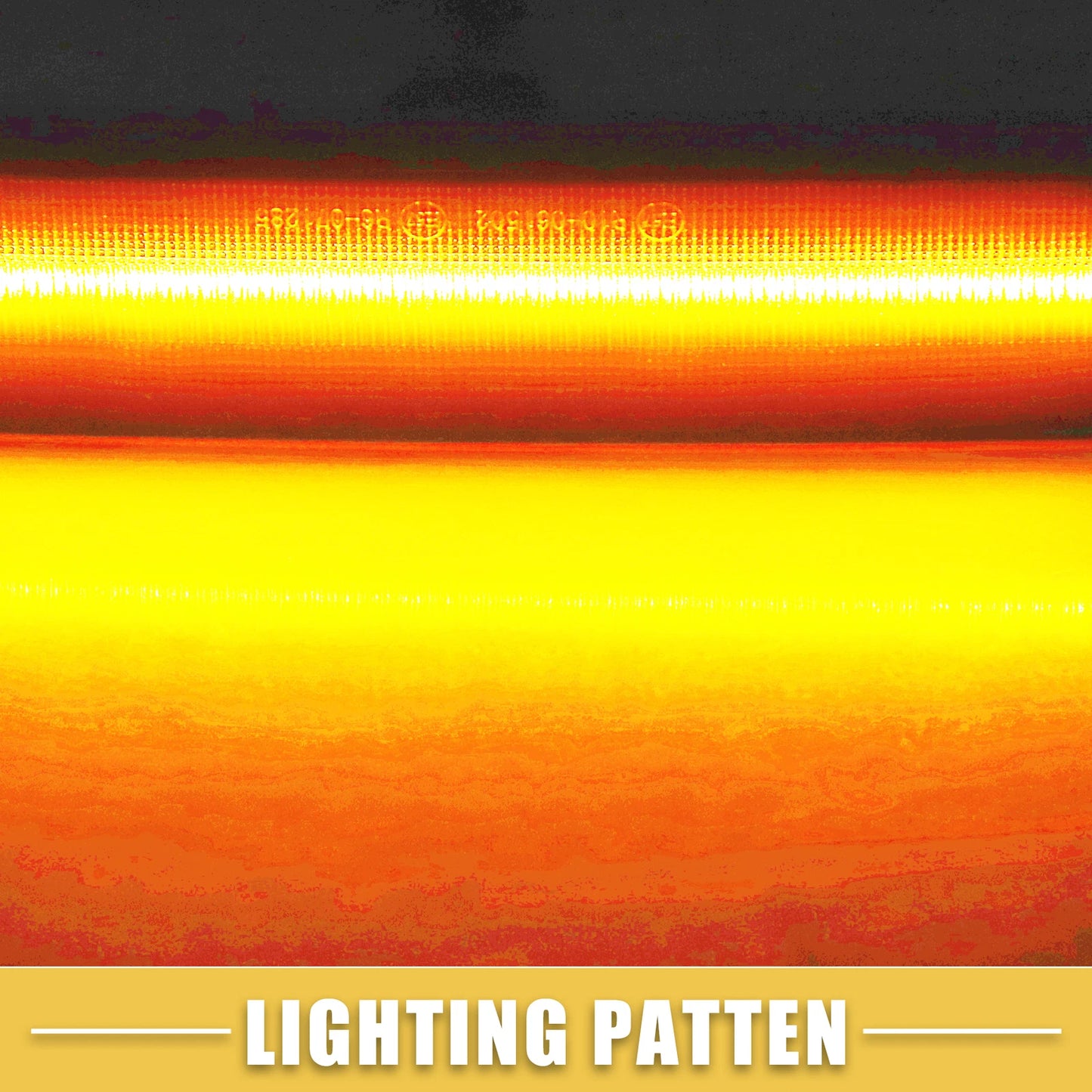 LED Side Marker Light 56001424 for Jeep Black Amber Lens 1 Pair