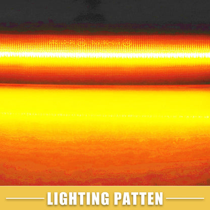 LED Side Marker Light 56001424 for Jeep Black Amber Lens 1 Pair