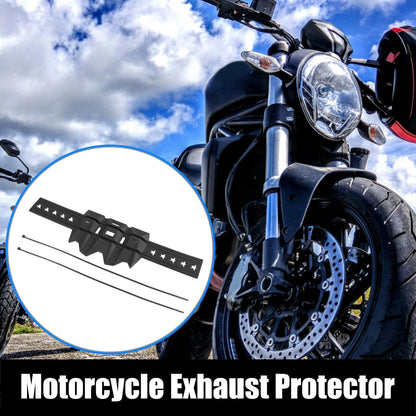 Muffler Silencer Exhaust Guard Protector Black for Universal Motorcycle