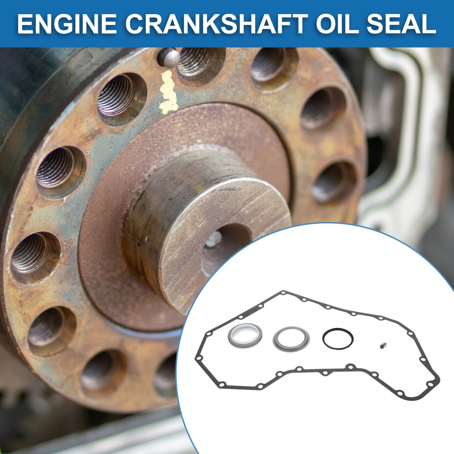 Timing Cover Gasket Crankshaft Oil Seal Kit for Dodge 4BT/6BT