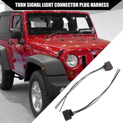Turn Signal Light Connector Plug Harness for Jeep Wrangler JK (2007-2018)