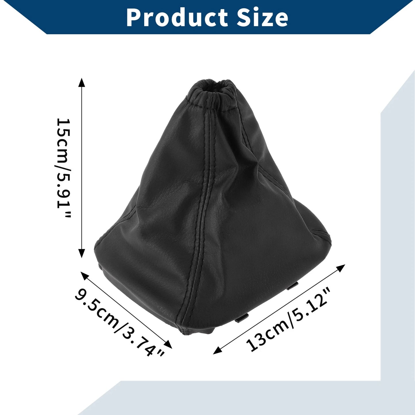 Black Leather Gear Shift Gaiter for Ford Transit Mk7 (2006-2013)