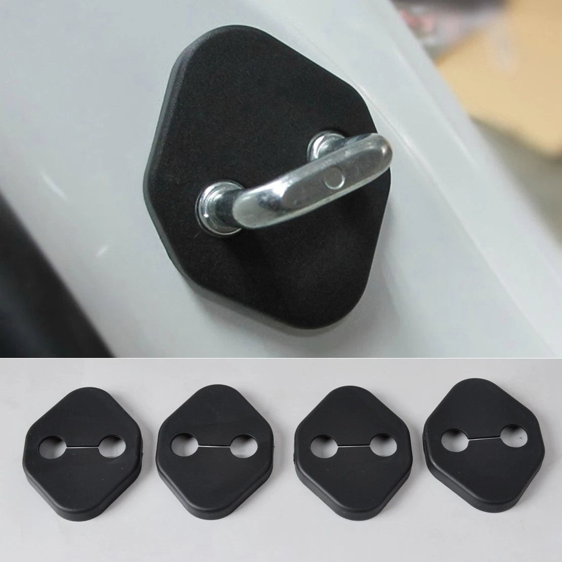 4 x Car Door Storm Cover Lock Protectors for Honda Toyota Mazda