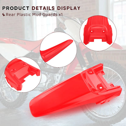 Front & Rear Mud Guard for Honda CRF80F CRF100F (2004–2008)