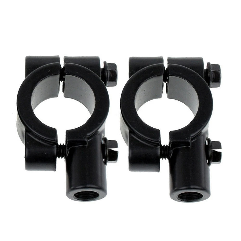 22MM M8 Handlebar Mirror Mount Holder Clamp for Motorcycle Black