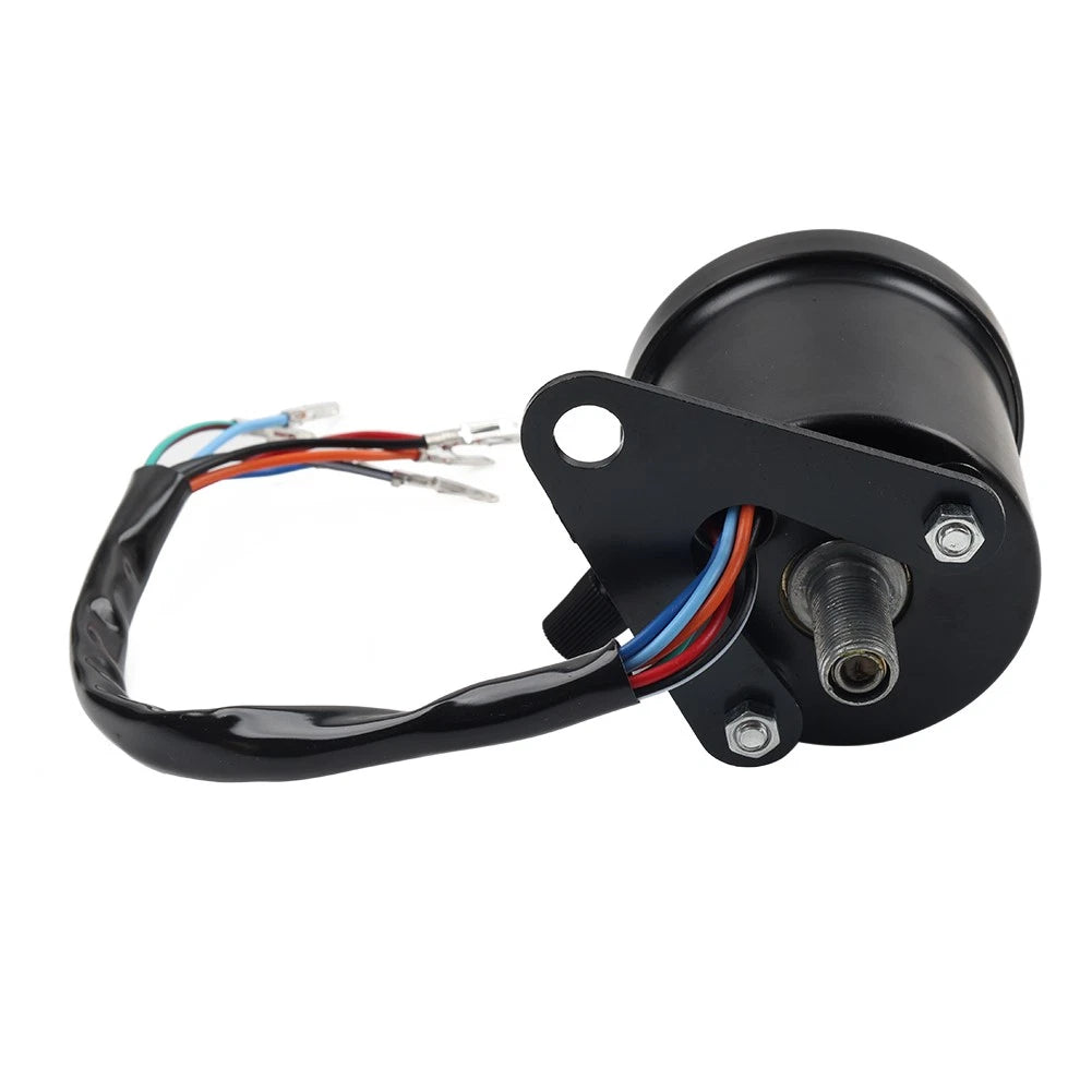 Mini Speedometer Odometer Gauge w/ Indicator Light for Motorcycle Universal