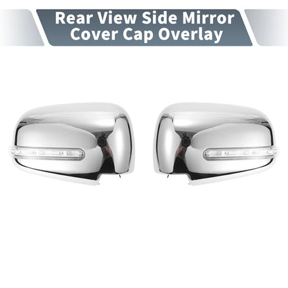 Chrome Plated Rearview Mirror Cover Overlay for Mitsubishi L200 (2006-2023)