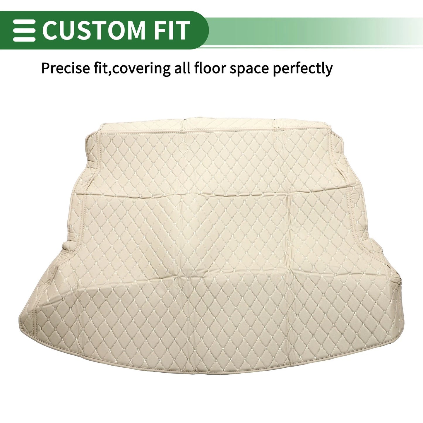 Cargo Liner Trunk Mat for Honda CR-V 2012-2016 3D Diamond Pattern Beige