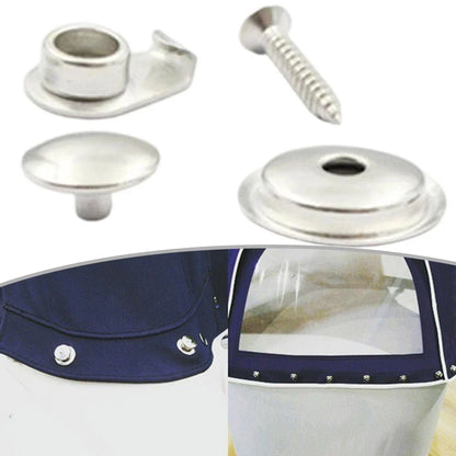 Marine Grade 316 Stainless Steel Snap Fastener Kit for Boat Canvas Covers