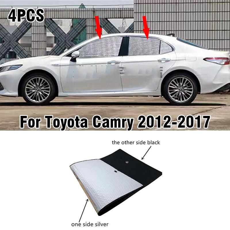 4 x Side Window Sunshades for Toyota Camry (2012–2017)