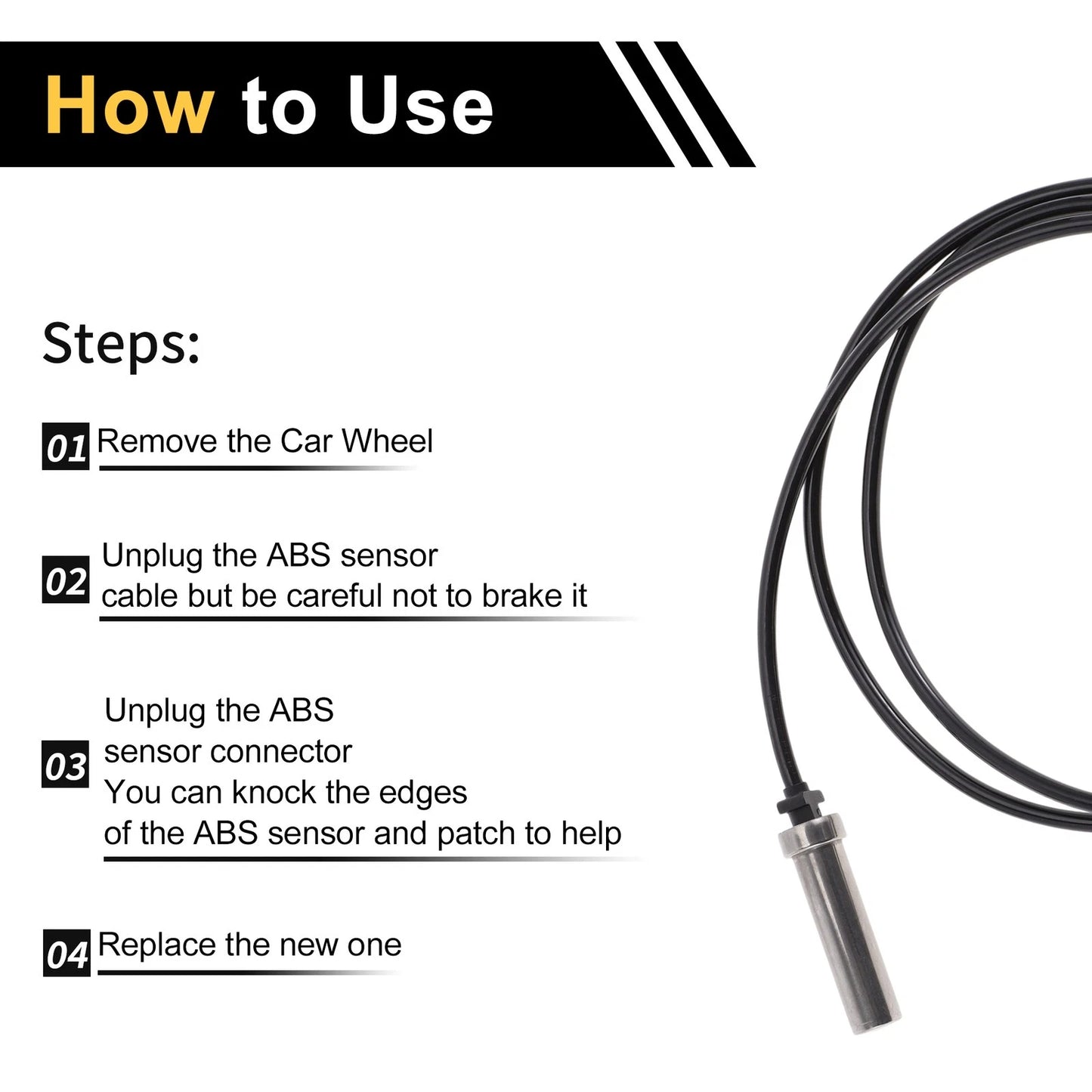 ABS Wheel Speed Sensor for Dodge Sprinter 2500 (2003 - 2006)