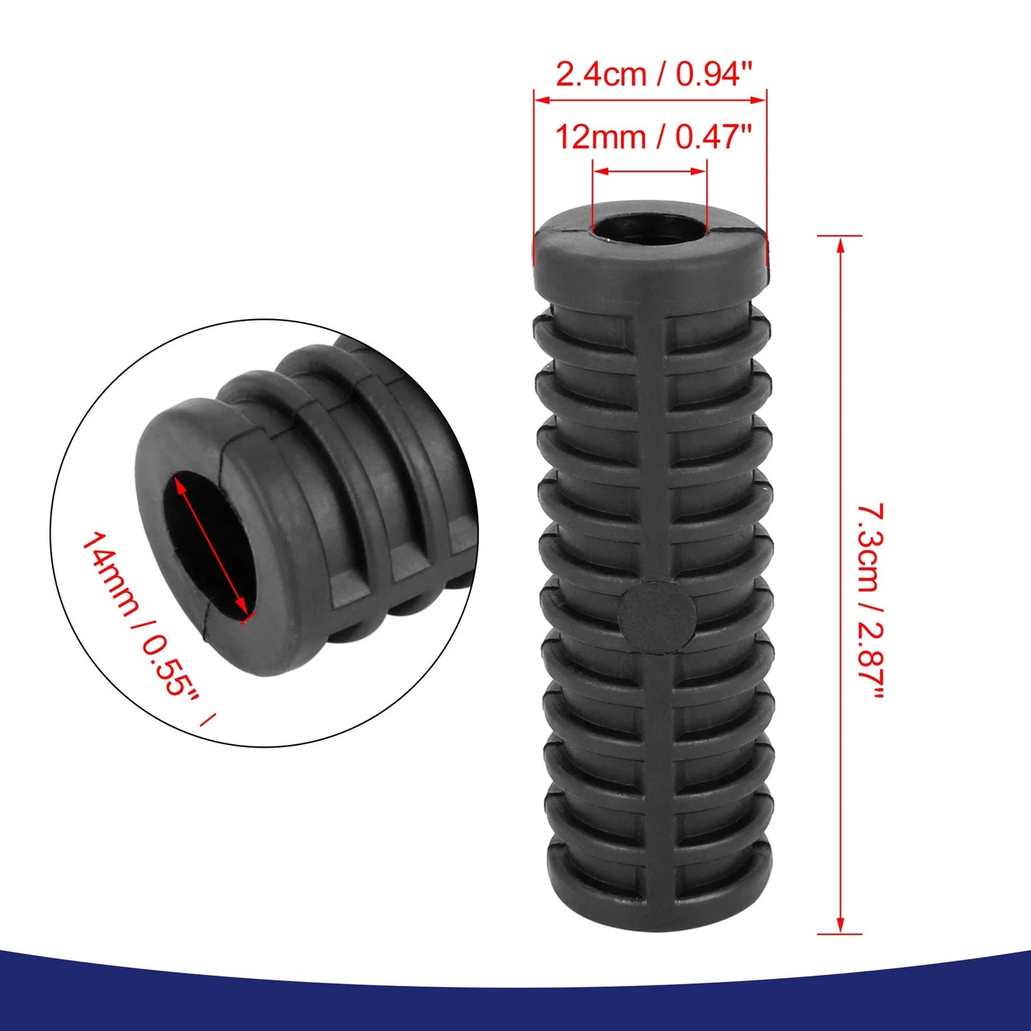 12mm Dia Gear Shifter Kick Start Lever Rubber for Motorcycle Universal