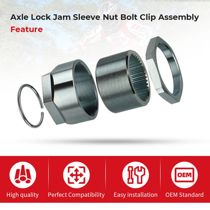 Axle Lock Jam Sleeve Nut Clip Assembly for Honda ATC250R ATC350X (1985–1986)
