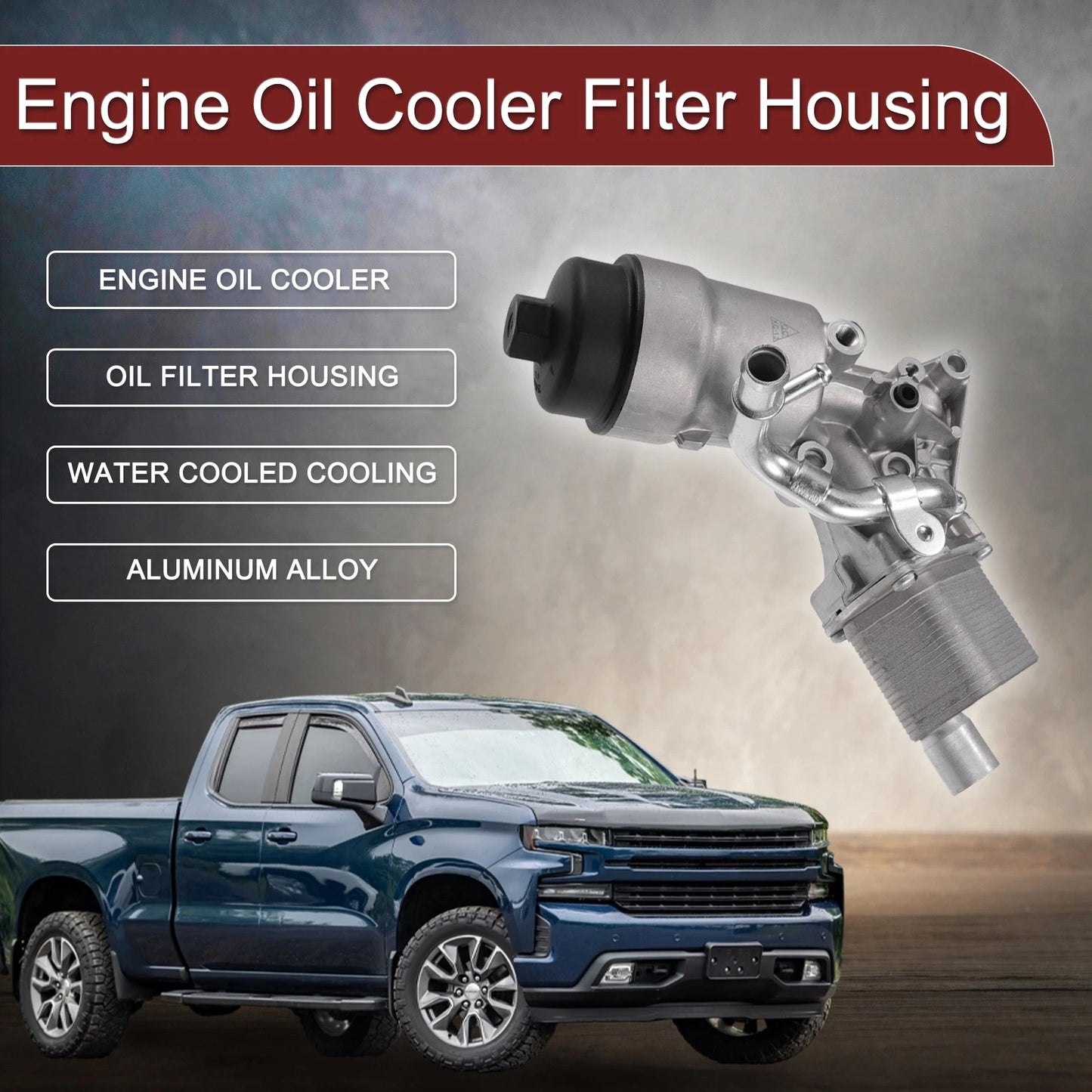 Engine Oil Cooler Filter Housing with Seals for Chevrolet Cruze