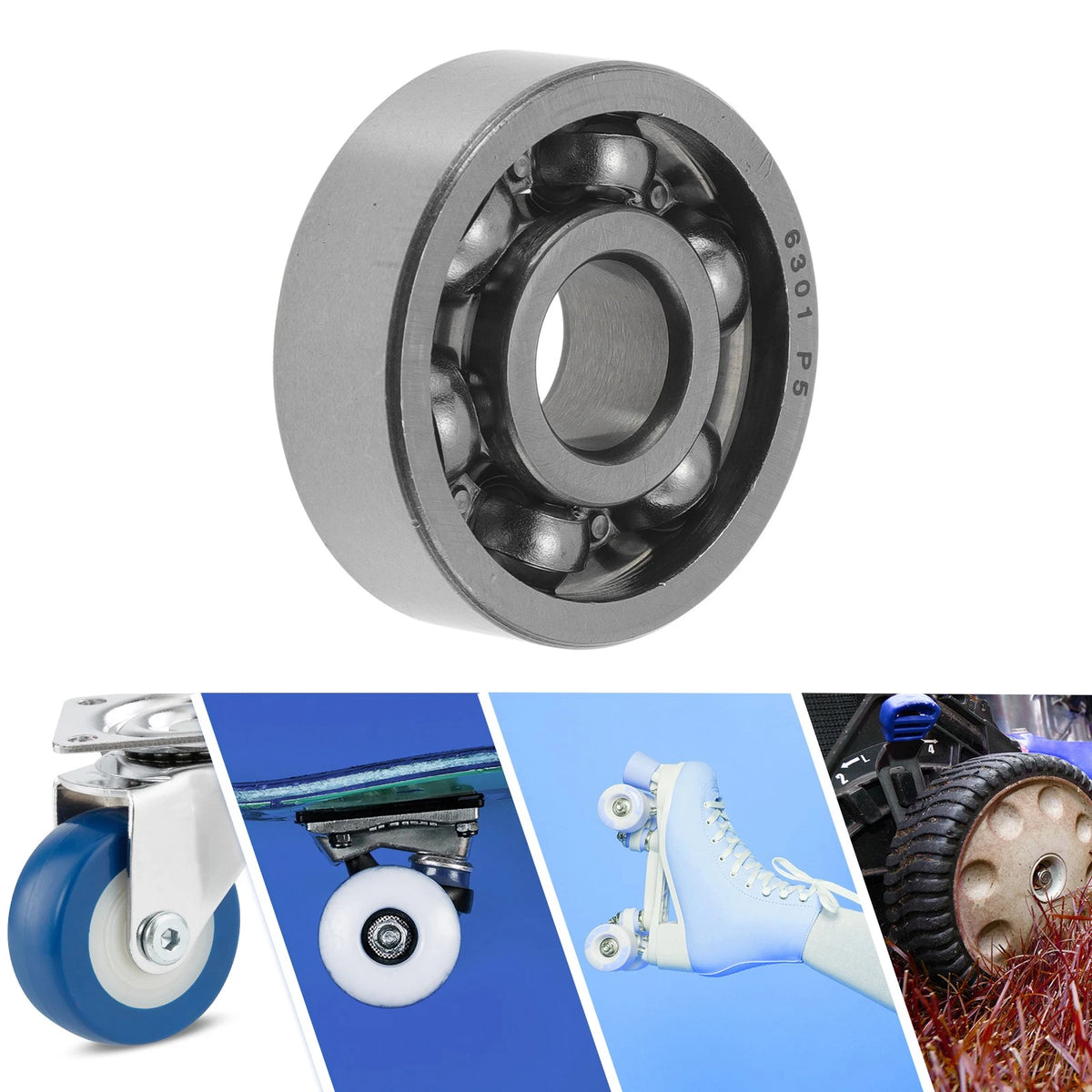 Deep Groove Ball Bearings 12x37x12mm 1Pc for Scooter Skateboard Wheel