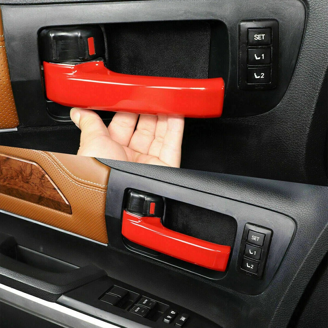 4 x Interior Door Handle Cover Trim for Toyota Tundra (2014-2021)