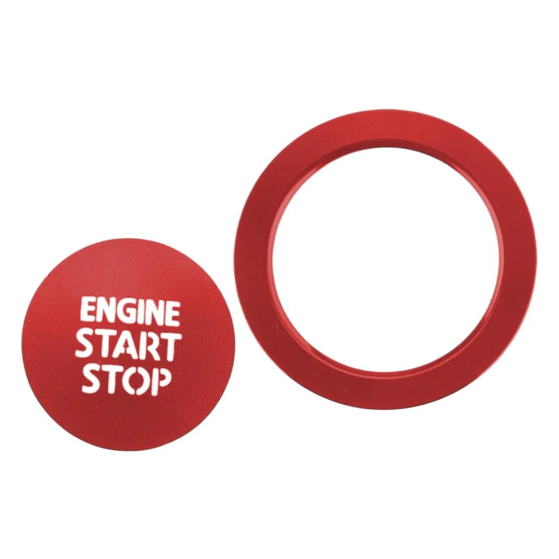 Red Engine Start Stop Button Trim Cover Cap Ring for Subaru