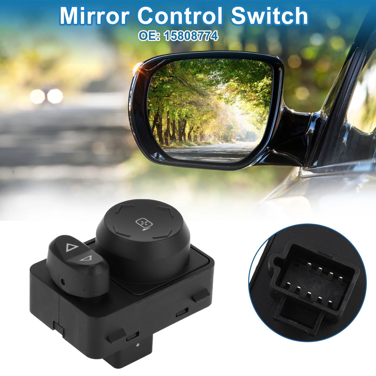 Mirror Switch for Chevrolet Traverse Saturn Outlook Black