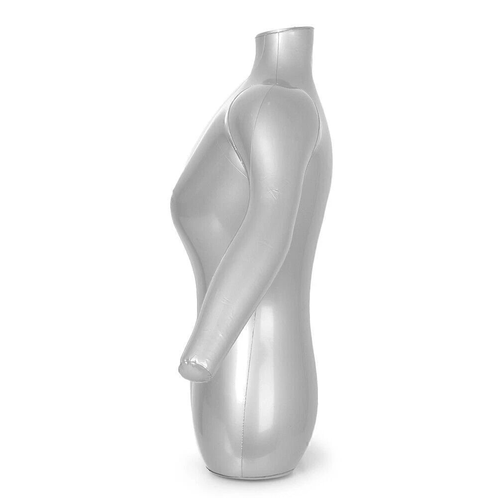 1x Inflatable Woman Half Body Arm Mannequin for Shirt Tee Display