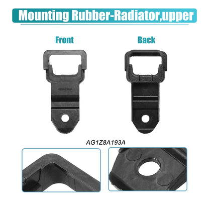 2 x Upper Radiator Insulator Mount Bracket for Ford Edge (2011-2014)