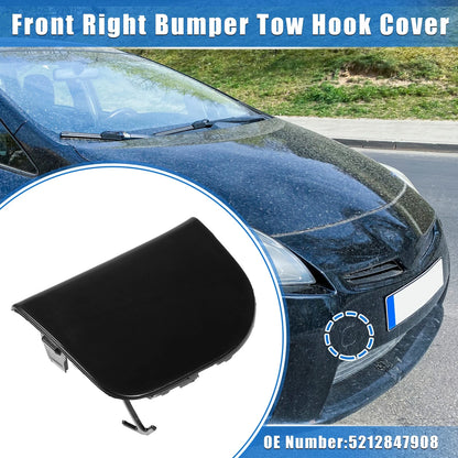 Front Right Tow Hook Cover for Toyota Prius XW30 (2012-2015) Black
