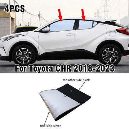 4 x Side Window Privacy Sunshade for Toyota CHR (2018–23)