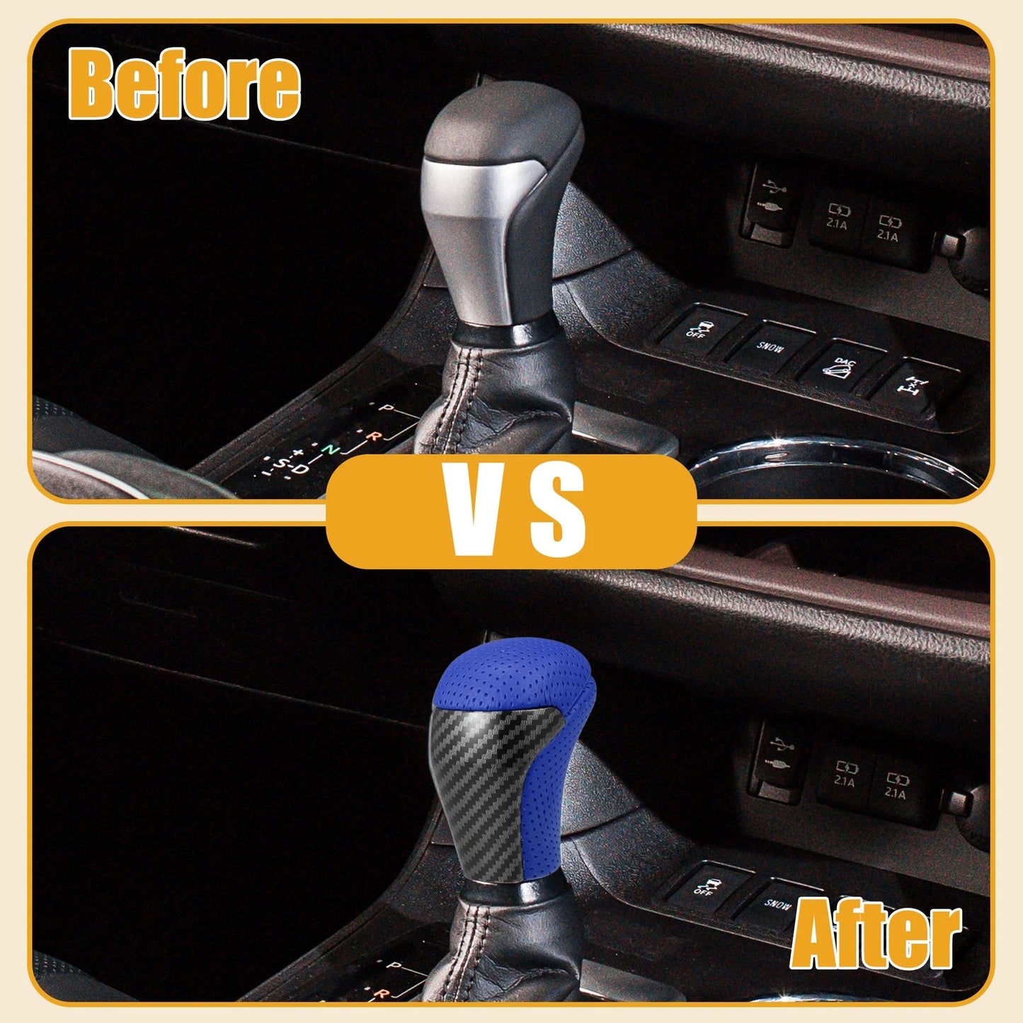 Blue Gear Shift Knob for Toyota Tacoma (2016-2022)