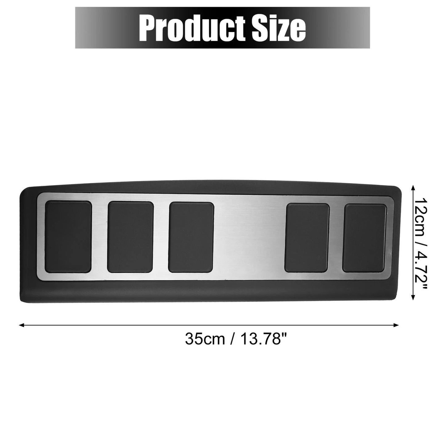Car Foot Rest Pedal Cover for Ford Mustang Mach-E 2021-2022 Stainless Steel