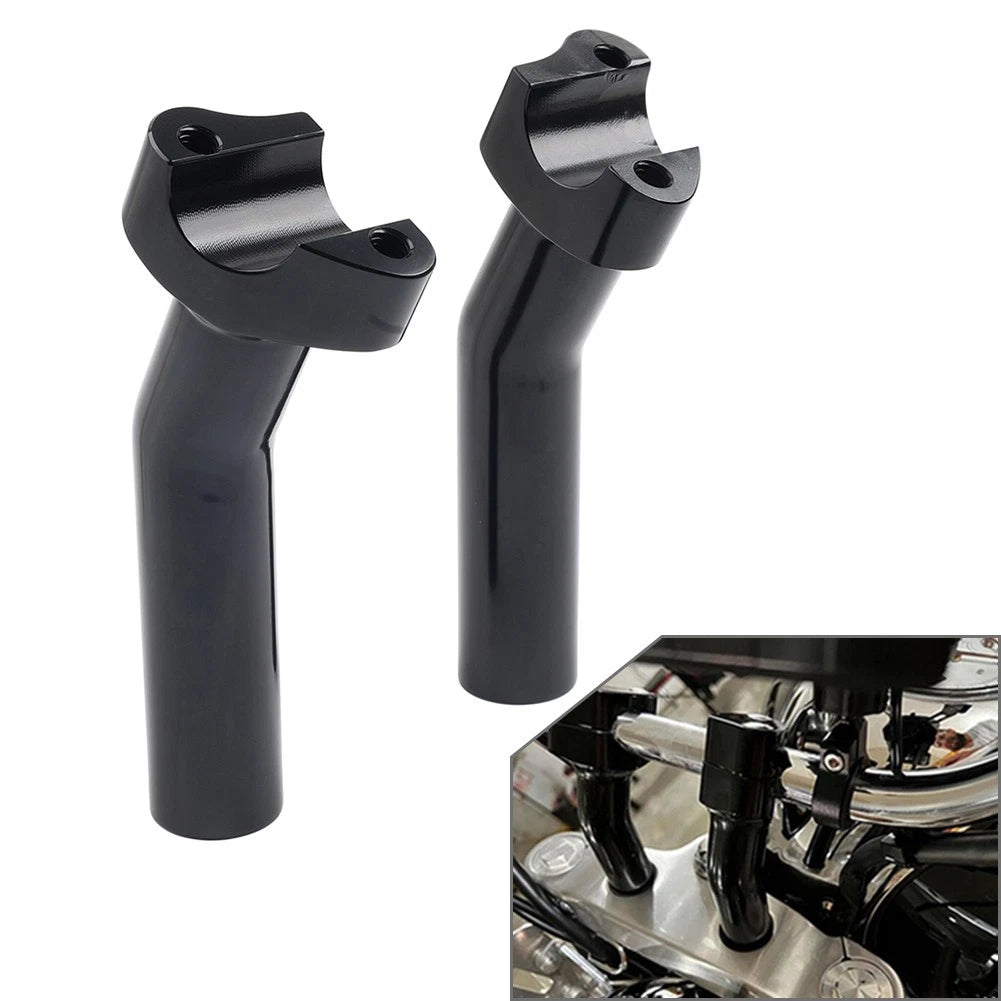 5.5" CNC Pullback Handlebar Risers for Harley Dyna Softail Sportster XL883 (2004-2023)