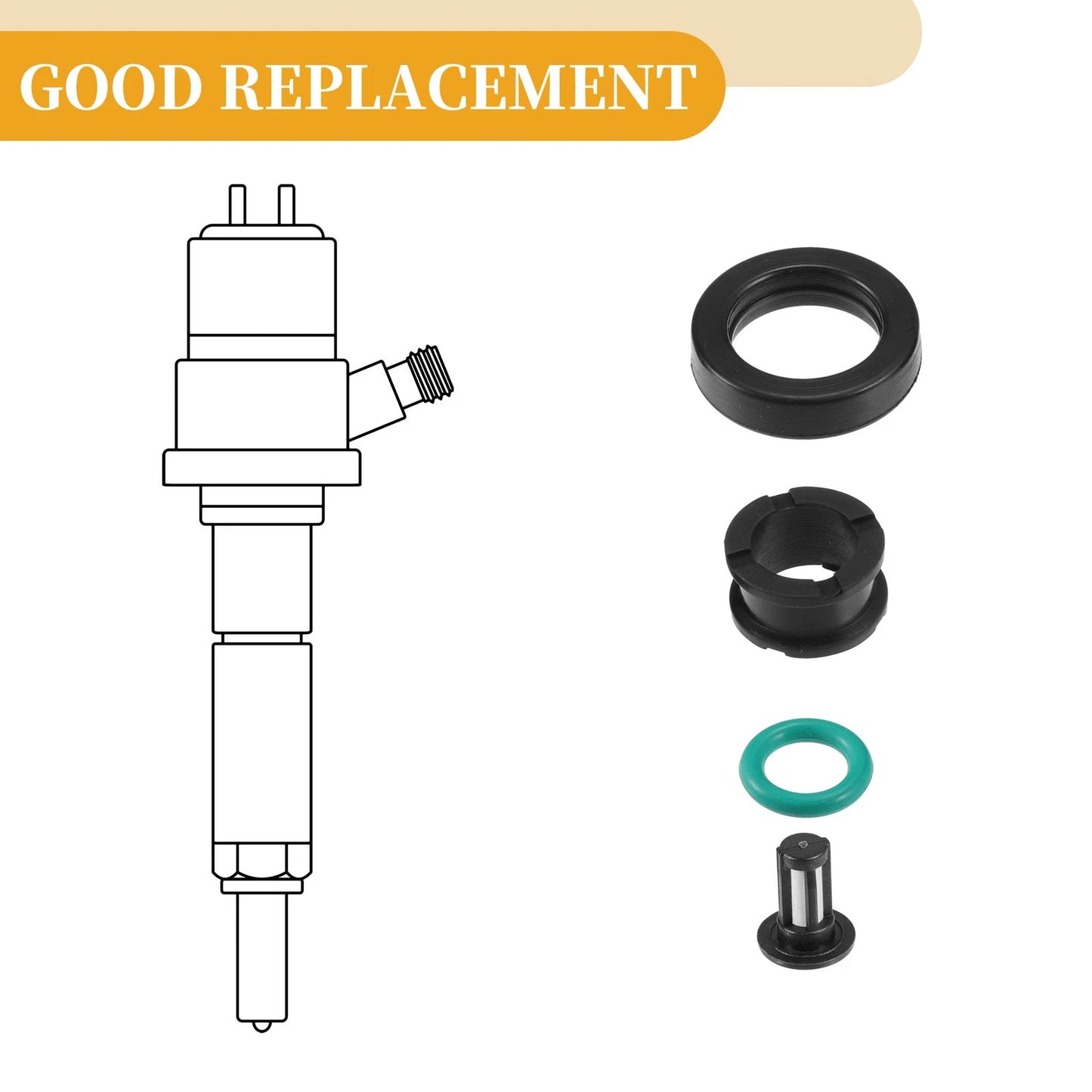 4 x Fuel Injector O Rings for Honda (1992-1995)