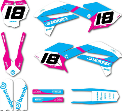 Custom Graphics Kit for Kayo KT 50 2-Stroke Marino Pink