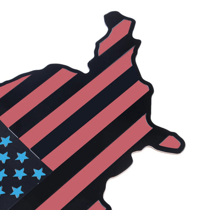 American Flag Map Emblem Badge Decal Sticker for Universal Car Trunk