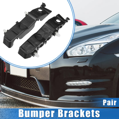 Front Bumper Brackets for Kia Forte (2010-2013) - Black Cover
