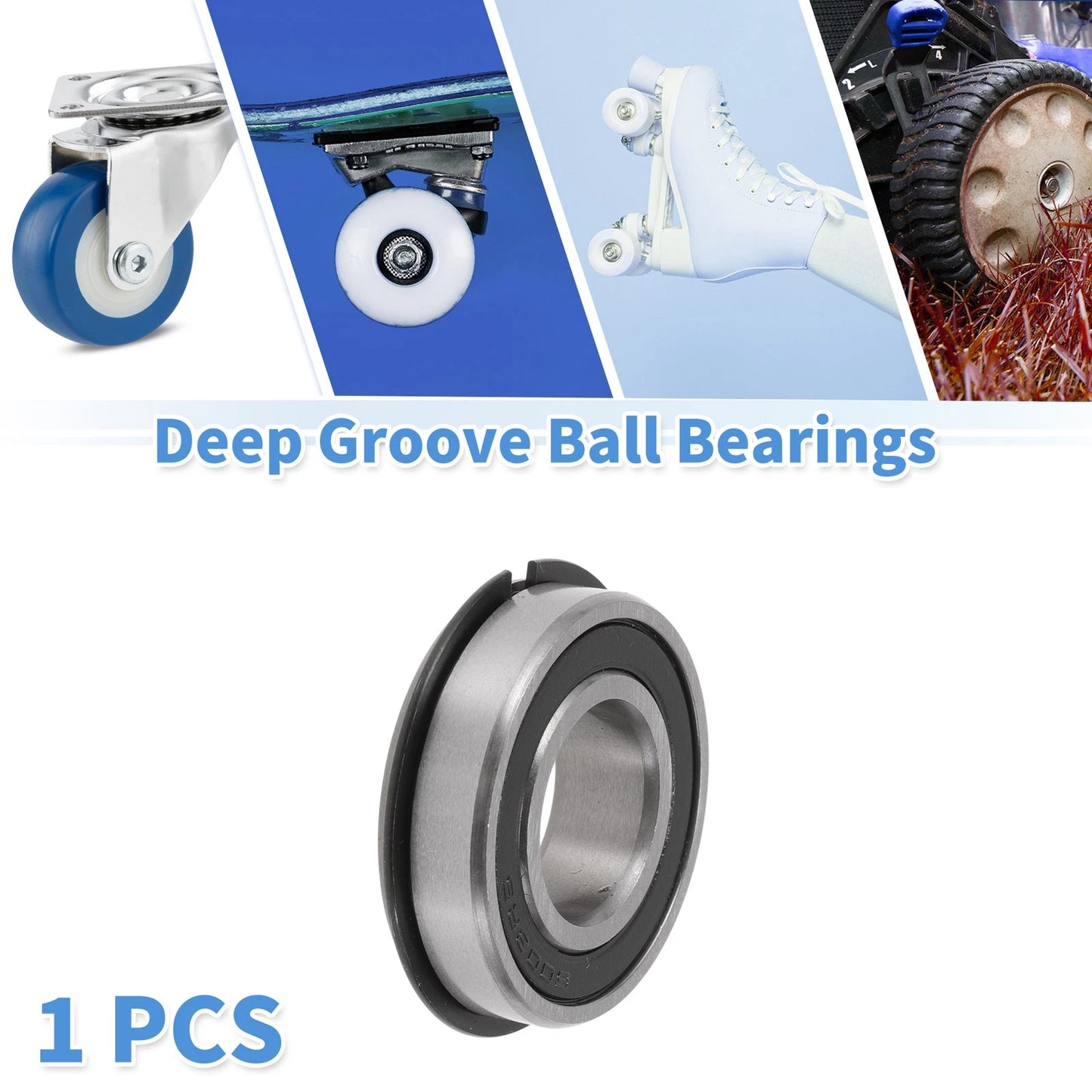 17x35x10mm Deep Groove Ball Bearings for Scooter Skateboard Wheel