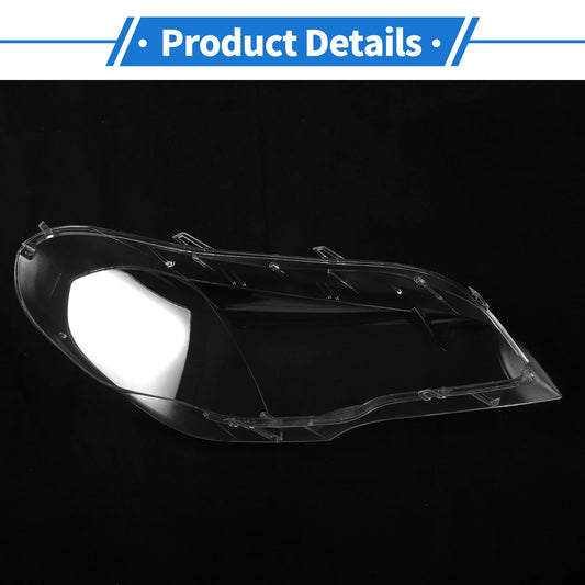 1 Pcs Front Left Headlight Lens Cover for BMW X5 2008-2013