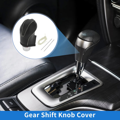 Gear Shift Knob Cover for Infiniti FX35 (2009-2012) Black Beige