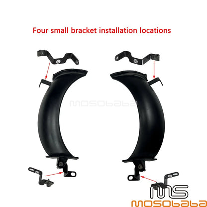 LED Headlight Bracket for Harley Road Glide Limited FLTRK Ultra FLTRU (15-23)