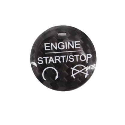 For Mustang 2015-2019 Carbon Fiber Ignition Engine Start Stop Buttons Cover Trim