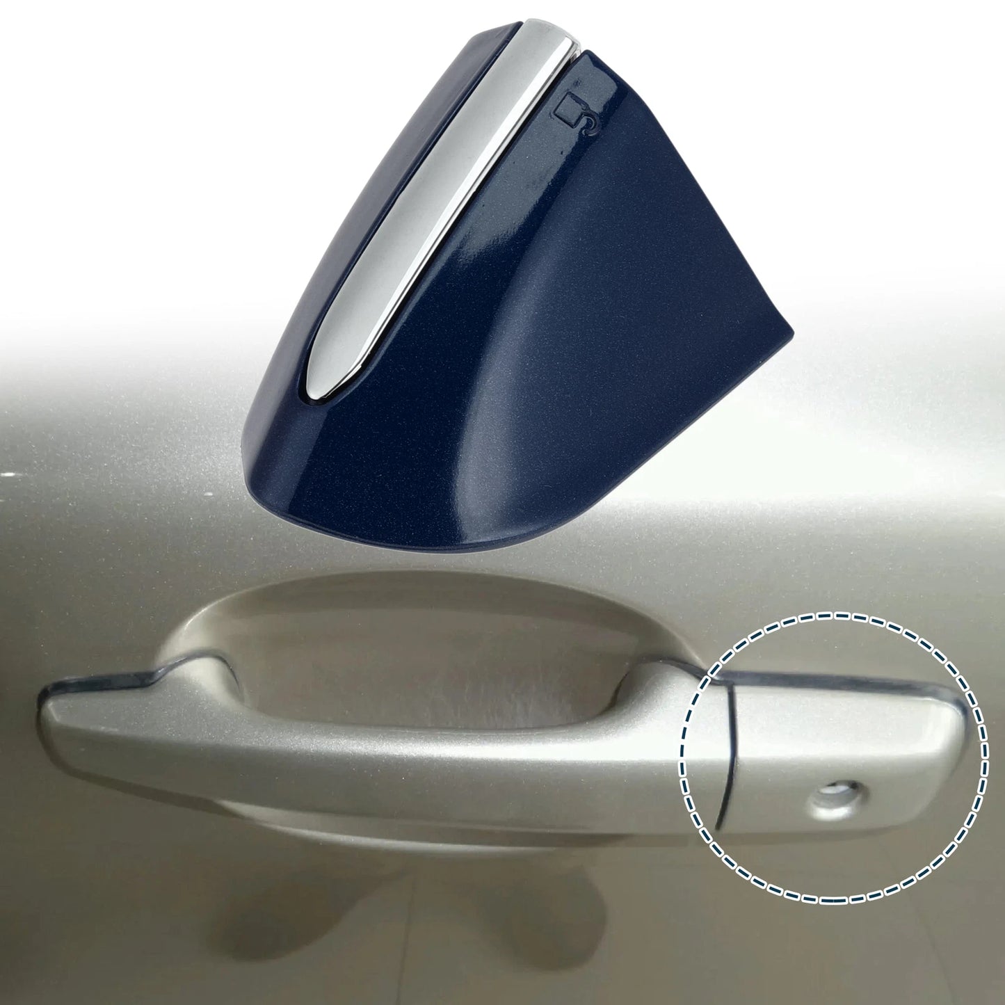 Front Left Door Handle Cover Trim for Ford Mondeo Edge Taurus (2013-2020) Blue