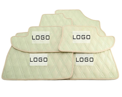 Leather Floor Mats with Bentley Emblem for 1998-2009 Bentley Arnage