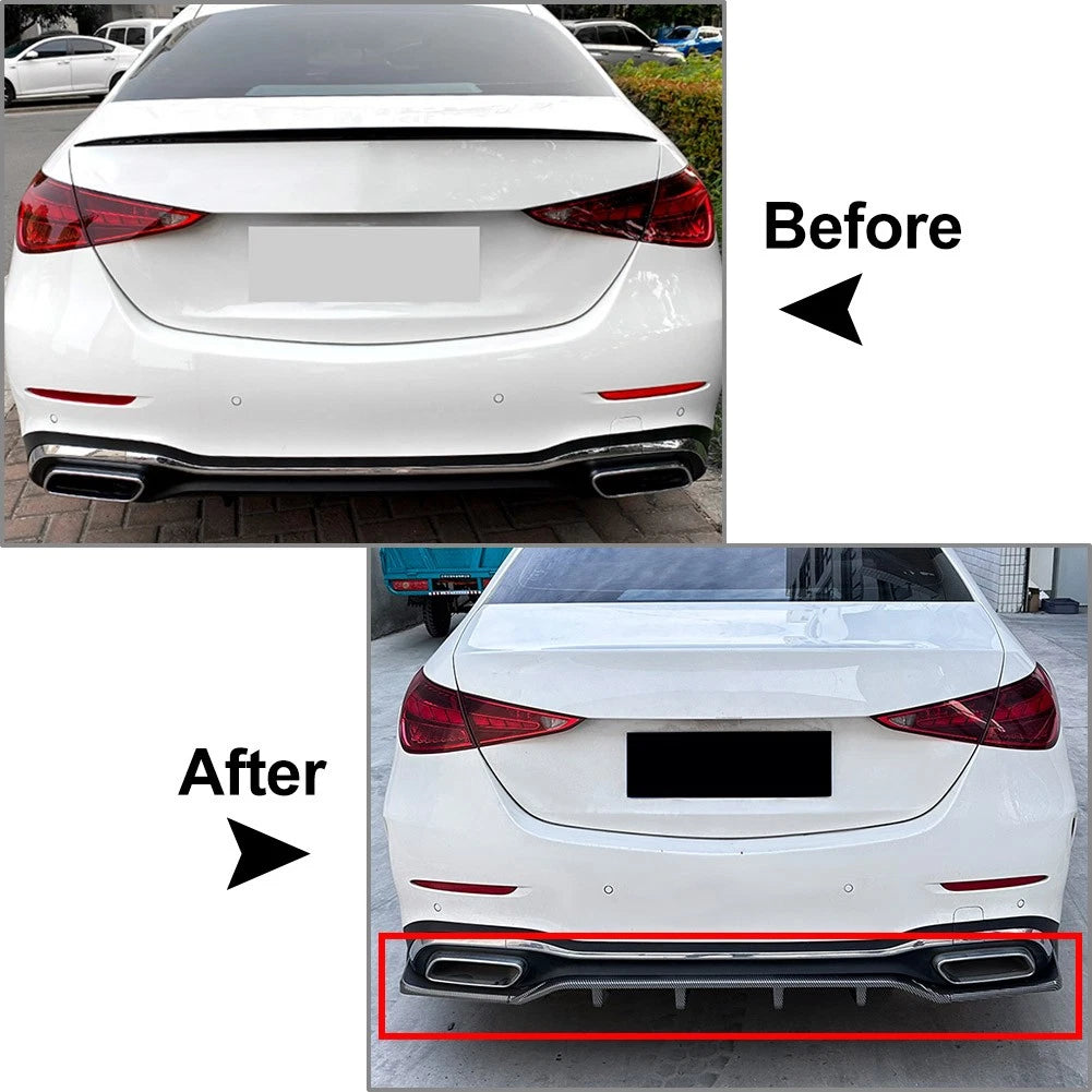Rear Bumper Spoiler Lip for Mercedes Benz C Class (2022-2024)