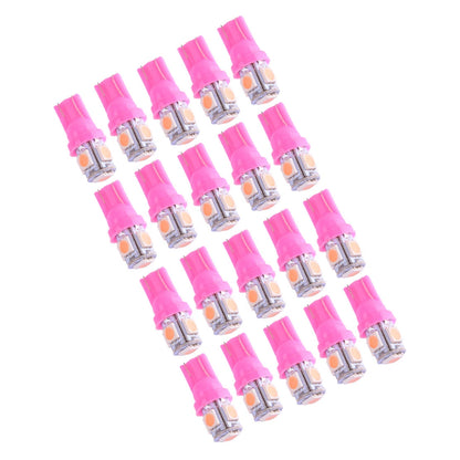 20Pc T10 194 Pink 5050 5SMD LED Light Bulbs for Instrument Panel & License